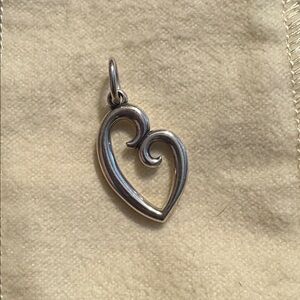 James Avery “A Mother’s Love” 925 Silver Heart Swirl Pendant
